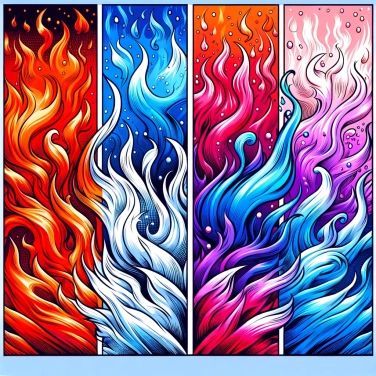 Spiega perché il fuoco è rosso, arancione o blu a seconda della sua temperatura?