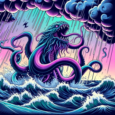 Spiega perché il Kraken è associato alle tempeste?