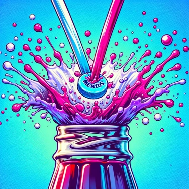 Spiega perché il mentos fa esplodere il cola?