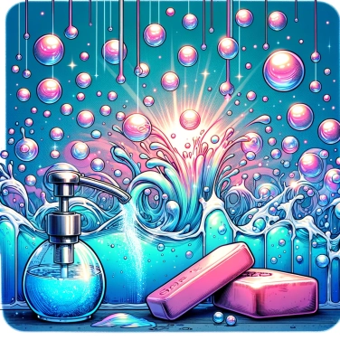 Spiega perché il sapone fa delle bolle quando viene a contatto con l'acqua?