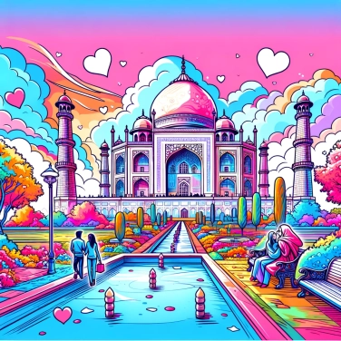 Spiega perché il Taj Mahal è stato costruito come un monumento d'amore.