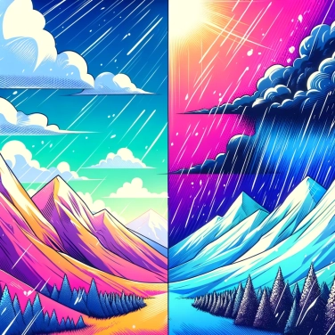 Spiega perché il tempo può cambiare così rapidamente in montagna?