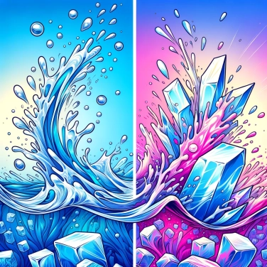 Spiega perché l'acqua è trasparente mentre il ghiaccio è opaco?