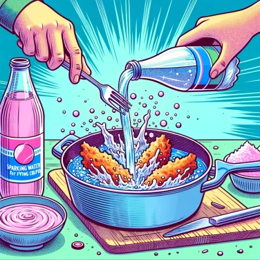 Spiega perché l'acqua frizzante può rendere l'impasto più croccante quando viene fritto?