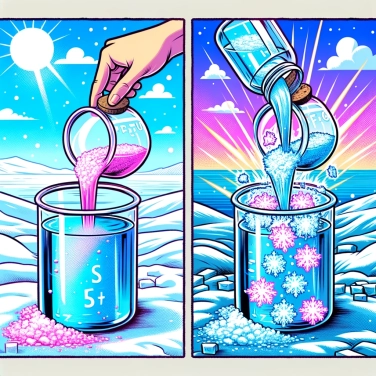 Spiega perché l'acqua gela più rapidamente quando vi si aggiunge del sale?