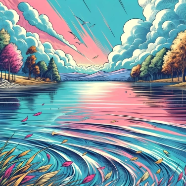 Spiega perché l'acqua sembra calma in superficie di un lago, anche in presenza di vento?