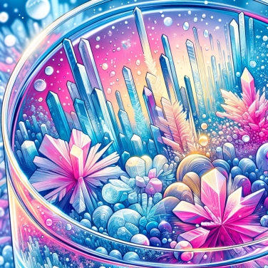 Spiega perché l'acqua si congela formando cristalli?