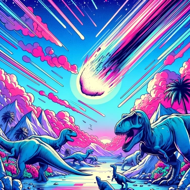 Spiega perché l'estinzione dei dinosauri è stata causata dalla caduta di un gigantesco meteorite milioni di anni fa.