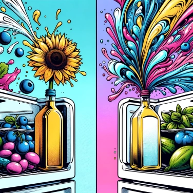 Spiega perché l'olio d'oliva si solidifica in frigorifero ma non l'olio di girasole?