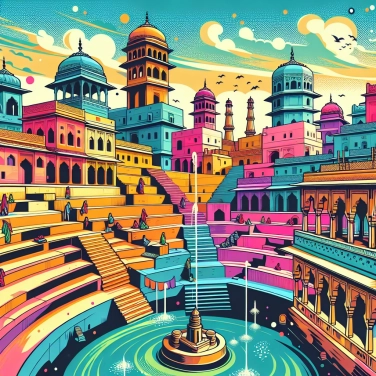 Spiega perché la città di Abhaneri (in India) è famosa per il pozzo a gradini di Chand Baori.