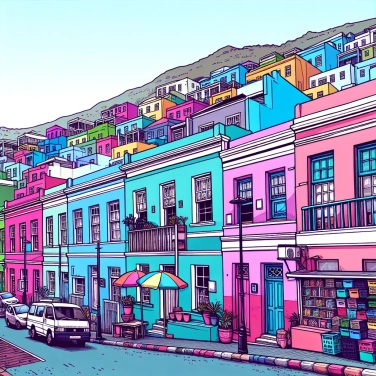 Spiega perché la città di Bo-Kaap (in Sudafrica) presenta facciate così colorate?