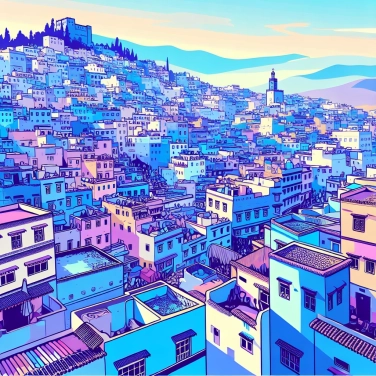 Spiega perché la città di Chefchaouen (in Marocco) è interamente dipinta di blu?
