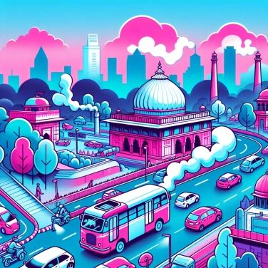 Spiega perché la città di New Delhi (in India) registra picchi estremi di inquinamento?