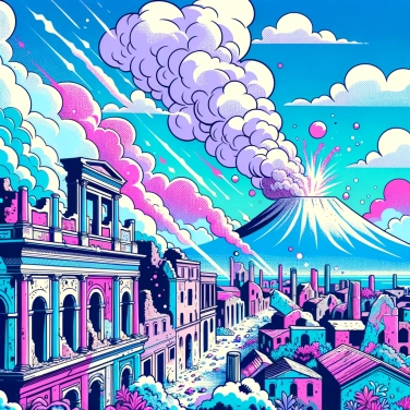Spiega perché la città di Pompei è stata sepolta sotto le ceneri del Vesuvio?