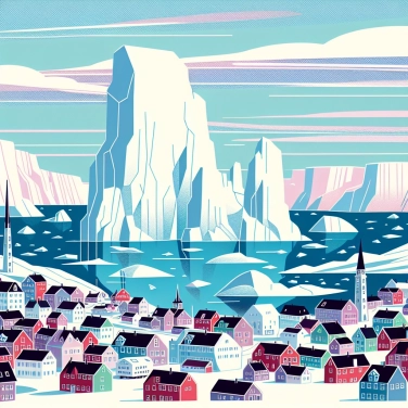 Spiega perché la città di Uummannaq (in Groenlandia) è famosa per i suoi iceberg dalle forme insolite?