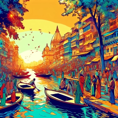 Spiega perché la città di Varanasi (in India) è famosa per le sue cremazioni sulle rive del Gange?