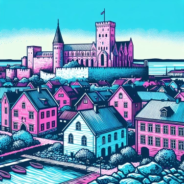 Spiega perché la città di Visby (in Svezia) conserva ancora un'imponente mura medievale intatta?