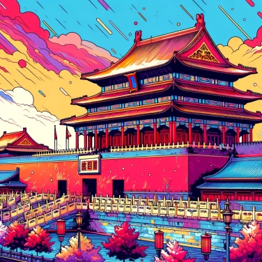 Spiega perché la Città Proibita è dipinta di rosso a Pechino?