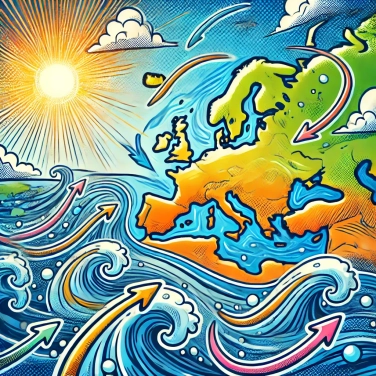 Spiega perché la corrente del Gulf Stream è cruciale per il clima europeo?