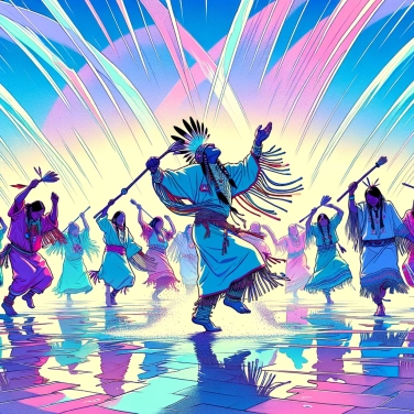 Spiega perché la danza della pioggia è associata ad alcune culture amerindiane?