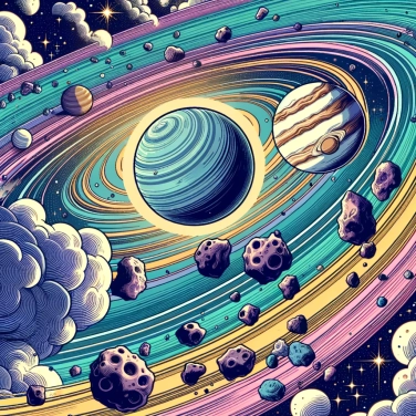 Spiega perché la fascia di asteroidi si trova tra Marte e Giove?