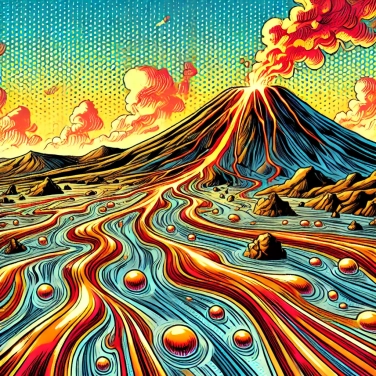 Spiega perché la lava dei vulcani hawaiani è così fluida?