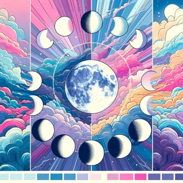 Spiega perché la luna cambia forma ogni mese?