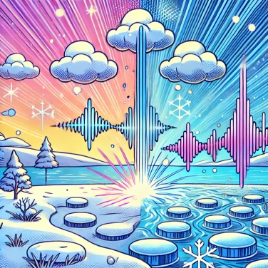 Spiega perché la neve assorbe più suoni rispetto al ghiaccio?