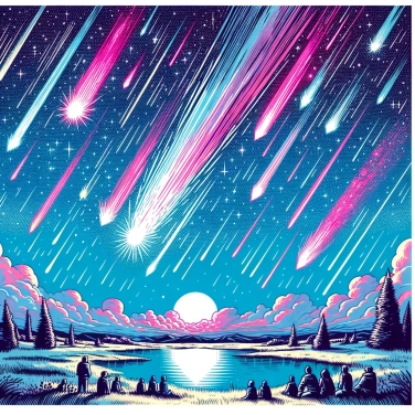 Spiega perché la pioggia di stelle cadenti è più intensa in determinati periodi dell'anno.