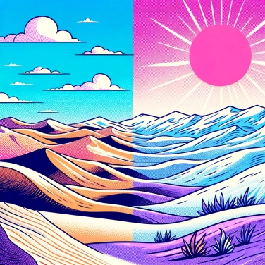 Spiega perché la Terra ha deserti caldi e deserti freddi?