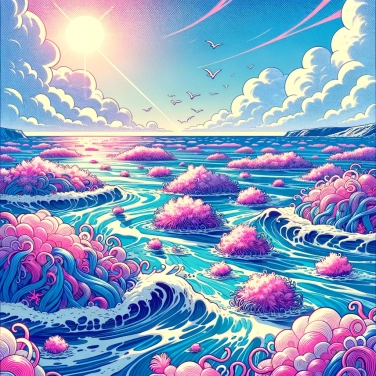 Spiega perché le alghe sargasse formano immense tappeti galleggianti nell'oceano Atlantico?