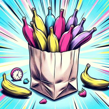 Spiega perché le banane maturano più velocemente in una borsa di carta?
