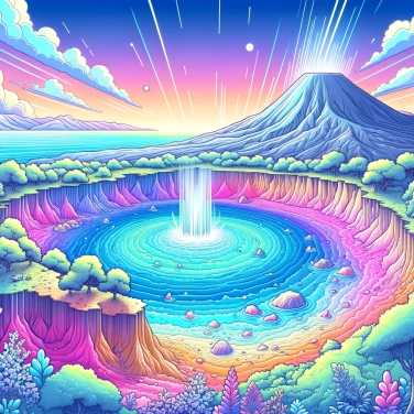 Spiega perché le caldere dei vulcani possono diventare laghi d'acqua dolce?