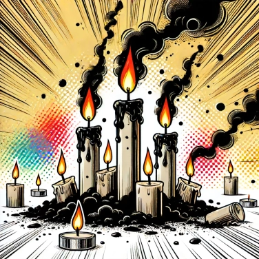 Spiega perché le candele si anneriscono?