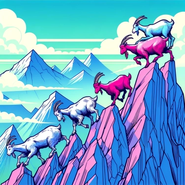 Spiega perché le capre riescono così facilmente a scalare le montagne scoscese?
