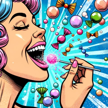 Spiega perché le caramelle frizzanti creano una sensazione di formicolio sulla lingua?