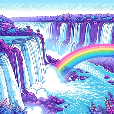 Spiega perché le cascate come quelle di Iguazú producono un arcobaleno permanente?