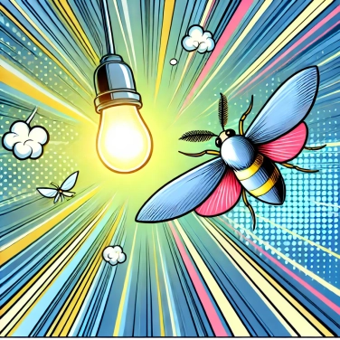 Spiega perché le farfalle notturne sono attratte dalla luce?