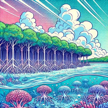 Spiega perché le foreste di mangrovie filtrano l'acqua di mare.