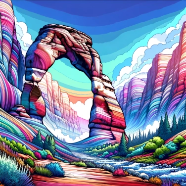 Spiega perché le formazioni geologiche a forma di arco sono così impressionanti?