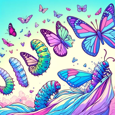 Spiega perché le larve si trasformano in farfalle durante la loro metamorfosi?