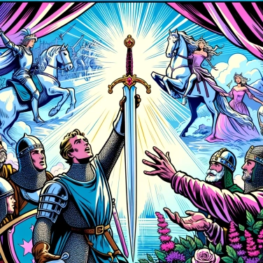Spiega perché le leggende arturiane menzionano la spada Excalibur?