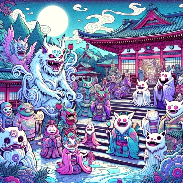Spiega perché le leggende giapponesi mettono in primo piano gli yokai?