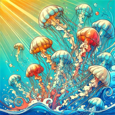 Spiega perché le meduse non hanno quasi nessuna struttura scheletrica?