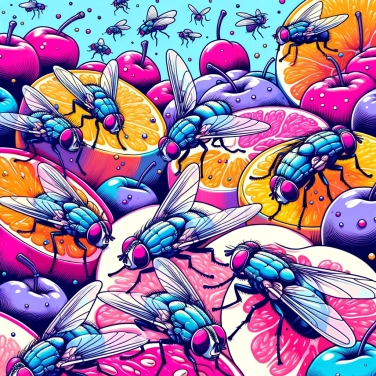 Spiega perché le mosche ronzano vicino ai frutti maturi?