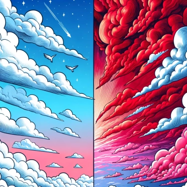 Spiega perché le nuvole sono bianche di giorno e rosse di sera?