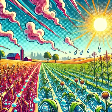 Spiega perché le onde di calore influenzano la produzione agricola?