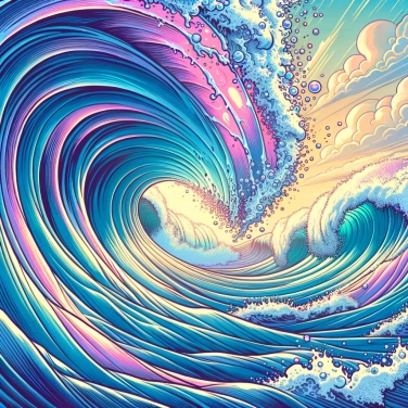 Spiega perché le onde si infrangono formando tubi?
