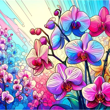 Spiega perché le orchidee hanno forme e colori così vari?