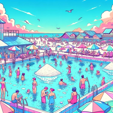 Spiega perché le piscine sono riempite con acqua salata in alcuni paesi?